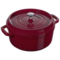 Nồi gang tròn Staub 26cm (5.2L) - Màu Đỏ Đô