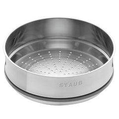  Nồi gang tròn Staub 26cm kèm xửng hấp 5.2L - Màu Ghi 