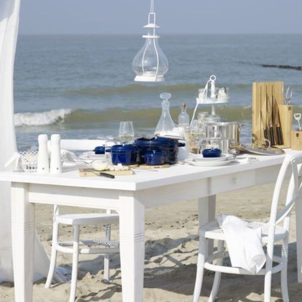 Nồi gang tròn Staub 26cm 5.2L - Xanh Dark Blue