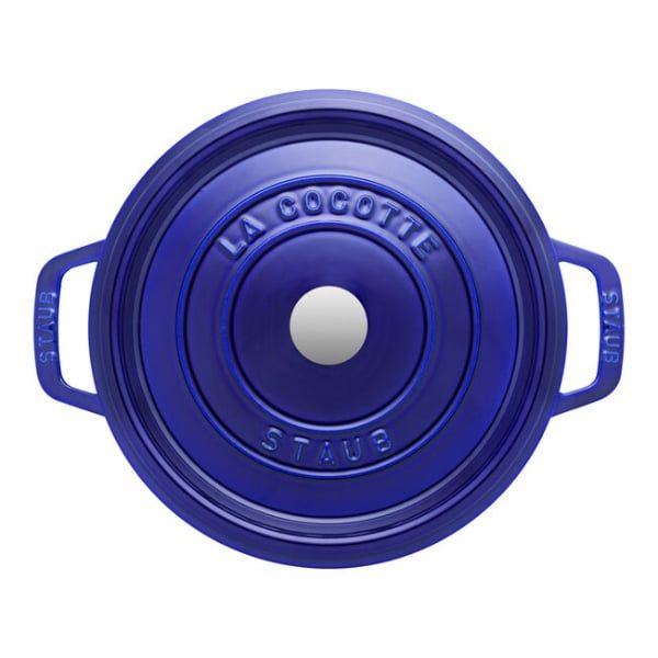 Nồi gang tròn Staub 26cm 5.2L - Xanh Dark Blue