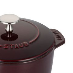  Nồi gang tròn Staub Gohan 16cm 1.75L - Màu Đỏ Mận 