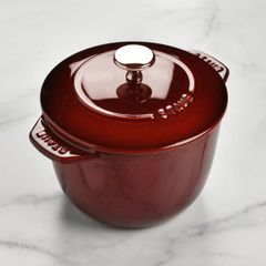  Nồi gang tròn Staub Gohan 16cm 1.75L - Màu Đỏ Mận 