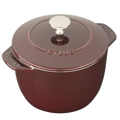  Nồi gang tròn Staub Gohan 16cm 1.75L - Màu Đỏ Mận 