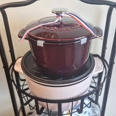  Nồi gang tròn Staub Gohan 16cm 1.75L - Màu Đỏ Mận 