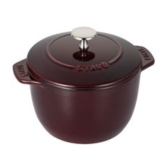  Nồi gang tròn Staub Gohan 16cm 1.75L - Màu Đỏ Mận 