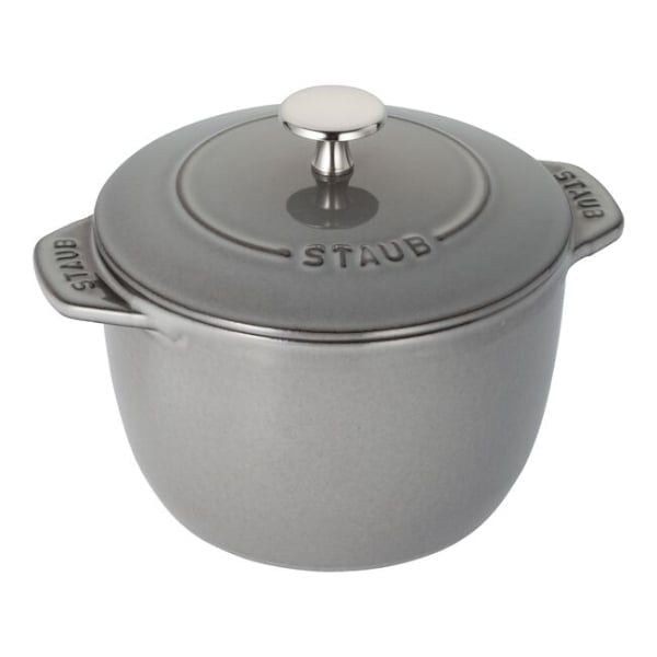 Nồi gang tròn Staub Gohan Chistera 16cm 1.75L - Màu Ghi 40509-703-0