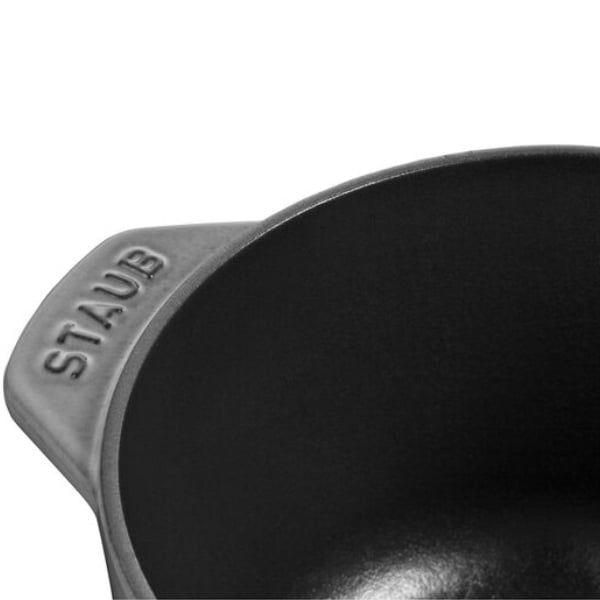 Nồi gang tròn Staub Gohan Chistera 16cm 1.75L - Màu Ghi 40509-703-0