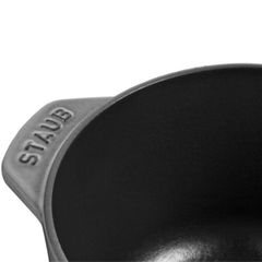  Nồi gang tròn Staub Gohan Chistera 16cm 1.75L - Màu Ghi Xám 40509-703-0 