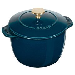  Nồi gang tròn Staub Gohan Chistera 16cm 1.75L - Màu xanh Lamer 