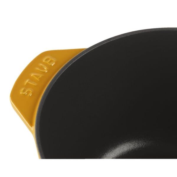 Nồi gang tròn Staub Gohan Chistera 16cm 1.75L - Màu Vàng Mù Tạt