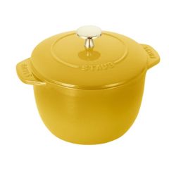  Nồi gang tròn Staub Gohan Chistera 16cm 1.75L - Màu Vàng Chanh 