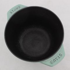  Nồi gang tròn Staub Gohan Chistera 16cm 1.75L - Màu Xanh xô thơm 