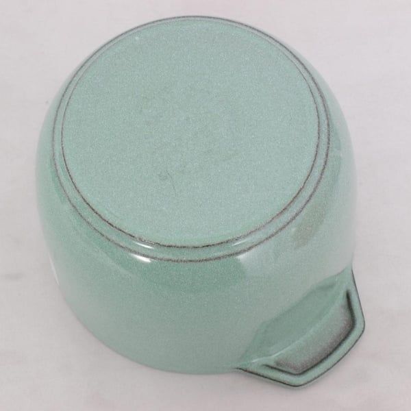 Nồi gang tròn Staub Gohan Chistera 16cm 1.75L - Màu Xanh xô thơm