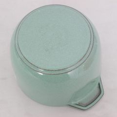  Nồi gang tròn Staub Gohan Chistera 16cm 1.75L - Màu Xanh xô thơm 