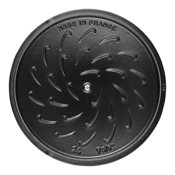 Nồi gang tròn Staub hoa tuyết 24cm 3.7L màu đỏ 40501-469-5