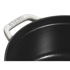  Nồi gang tròn Staub 28cm 6.7L - Màu trắng sữa White Truffle 