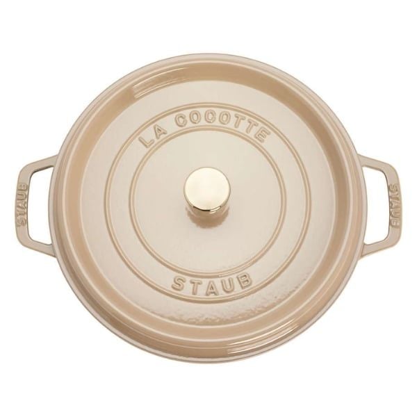 Nắp của Nồi gang tròn Staub Sesame 24cm 3.8L 3.7L - Màu be 11024146