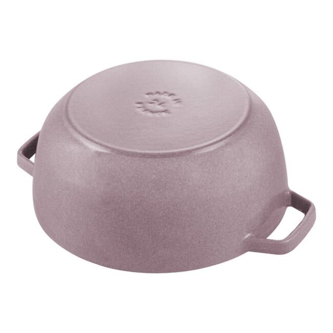 Đáy nồi gang tròn Staub Snowflake Winter 16cm 1.1L màu tím