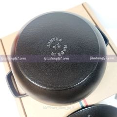  Nồi gang tròn Staub Snowflake Winter 24cm 3.6L - Màu đen 