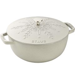  Nồi gang tròn Staub Snowflake Winter 24cm 3.6L 