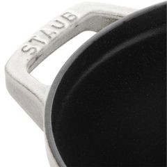  Nồi gang tròn Staub Twister 24cm 4L - Màu Truffle trắng xám 