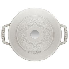  Nồi gang tròn Staub Twister 24cm 4L - Màu Truffle trắng xám 