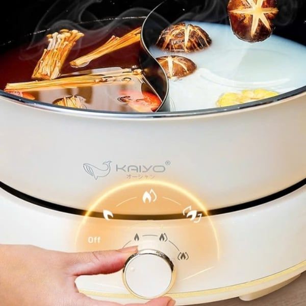 Nồi lẩu điện 2 ngăn Kaiyo KHP-064
