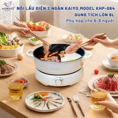  Nồi lẩu điện 2 ngăn Kaiyo KHP-064 
