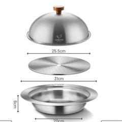  Nồi lẩu hấp đa năng inox Kaiyo 