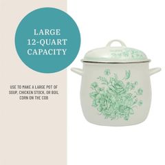  Nồi luộc gà The Pioneer Woman Agatha 11.4 lít - Màu Xanh 