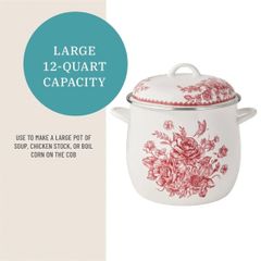  Nồi luộc gà The Pioneer Woman Agatha 11.4 lít - Màu Đỏ 