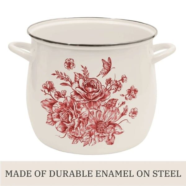 Nồi luộc gà Pioneer Woman Agatha 11.4 lít phong cách Retro thép tráng