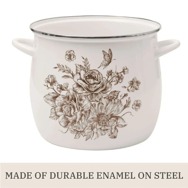 Nồi luộc gà Pioneer Woman Agatha 11.4 lít phong cách Retro thép tráng