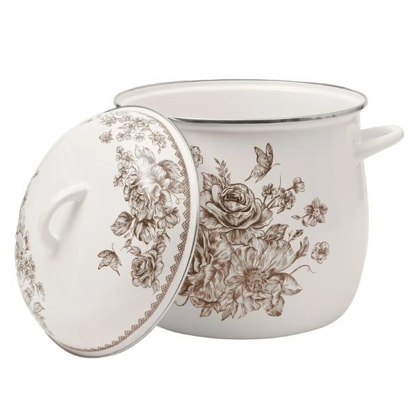 Nồi luộc gà Pioneer Woman Agatha 11.4 lít phong cách Retro thép tráng