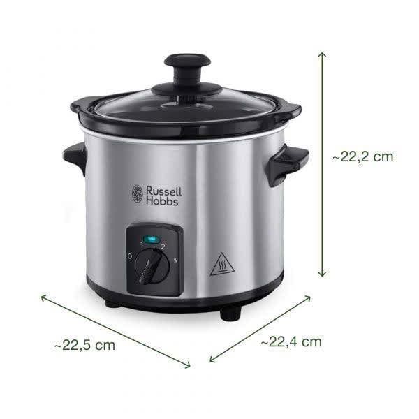 Nồi nấu chậm Russell Hobbs 2L Compact Home 145W màu inox