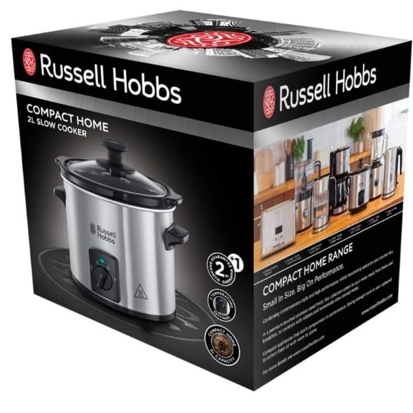 Nồi nấu chậm Russell Hobbs 2L Compact Home 145W màu inox