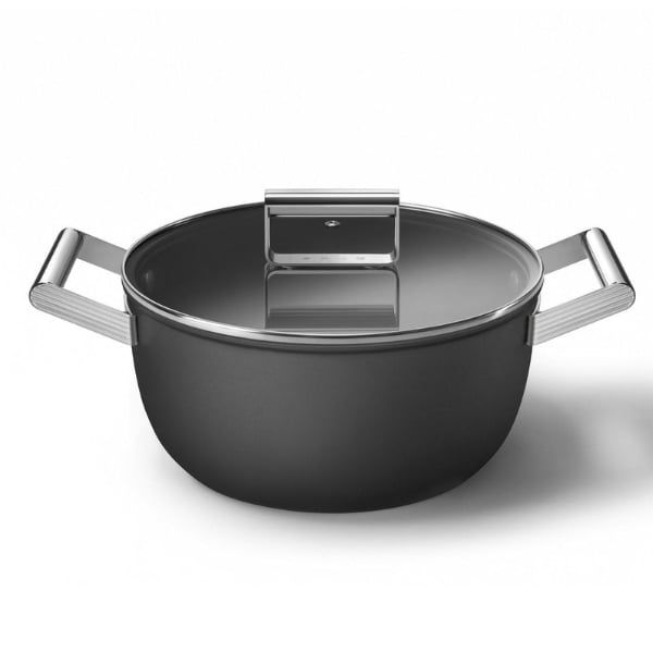 Nồi Smeg CSF2412BLM 24cm 4.6L - Màu Đen