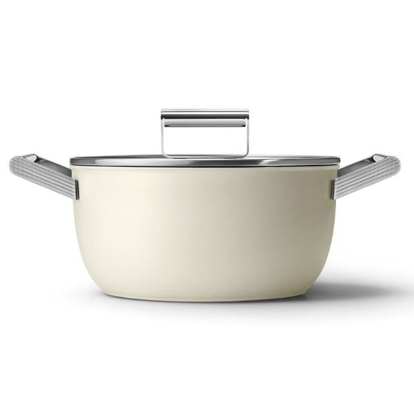 Nồi Smeg CSF2412CRM 24cm 4.6L - Màu Kem