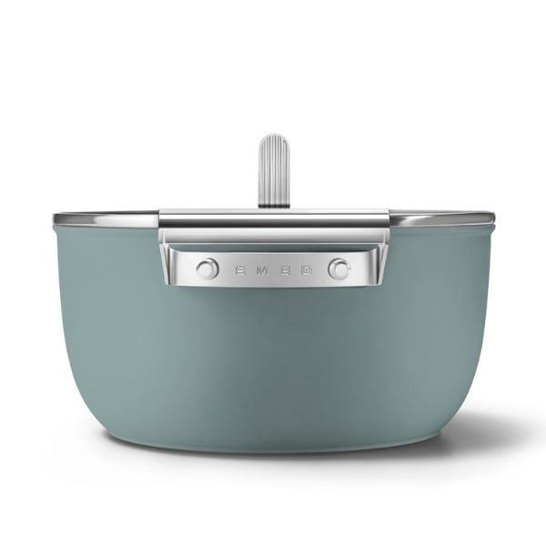 Nồi Smeg CSF2412EGM 24cm 4.6L - Màu Xanh Ngọc