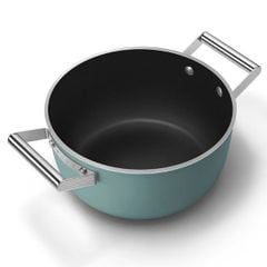  Nồi Smeg CSF2412EGM 24cm 4.6L - Màu Xanh Ngọc 