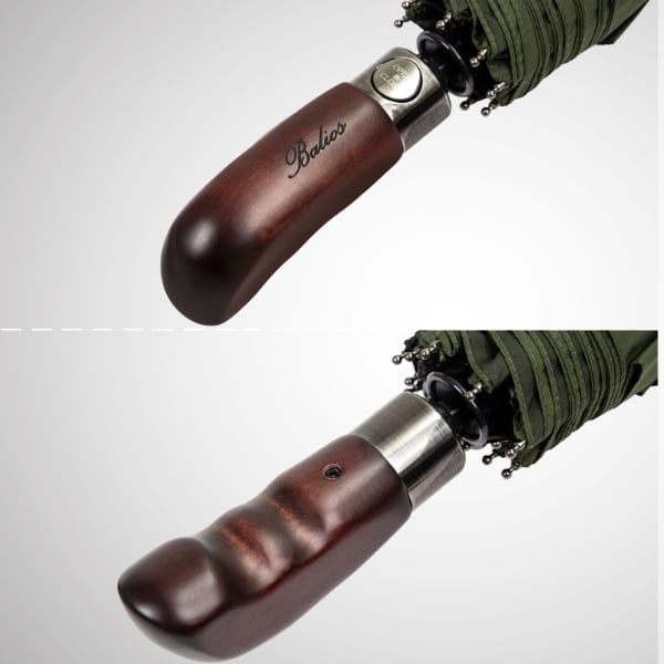 Ô đóng mở tự động Balios tay cầm bằng gỗ tự nhiên