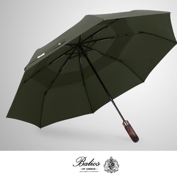 Ô đóng mở tự động Balios tay cầm bằng gỗ tự nhiên