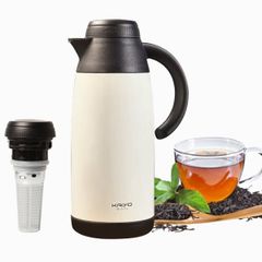  Phích giữ nhiệt Kaiyo 1100ml pha trà 2 lớp inox có lõi lọc 