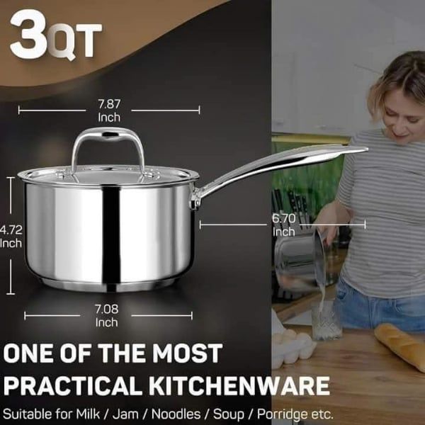 Quánh inox Ciwete 18cm