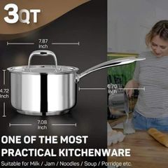  Quánh inox Ciwete 18cm 