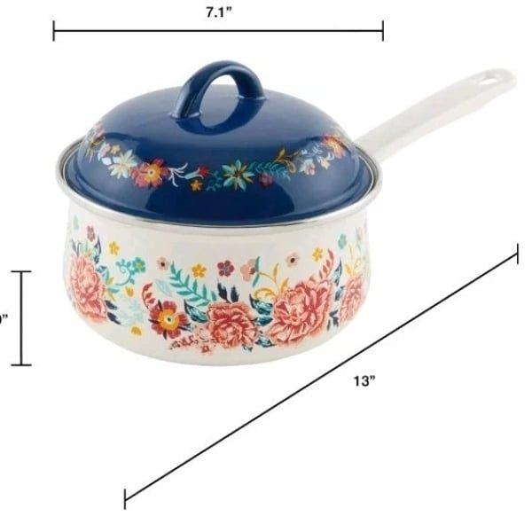 Quánh có nắp The Pioneer Woman Keepsake Floral 2 lít