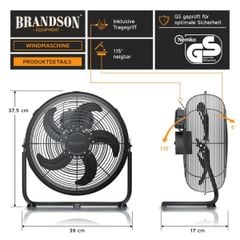  Quạt sàn Brandson 30cm 48W Nội địa Đức - Màu bạc/đen/đồng 