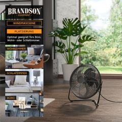  Quạt sàn Brandson 30cm 48W Nội địa Đức - Màu bạc/đen/đồng 