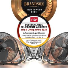  Quạt sàn Brandson 30cm 48W Nội địa Đức - Màu bạc/đen/đồng 