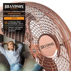  Quạt sàn Brandson 30cm 48W Nội địa Đức - Màu bạc/đen/đồng 